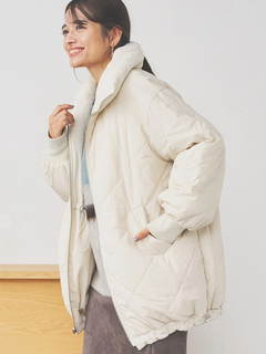 LUDIC PARK(ルディックパーク) |[2WAY]スタンドカラーリバーシブル中綿ドロストブルゾン