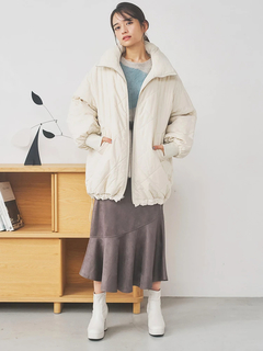 LUDIC PARK(ルディックパーク) |[2WAY]スタンドカラーリバーシブル中綿ドロストブルゾン