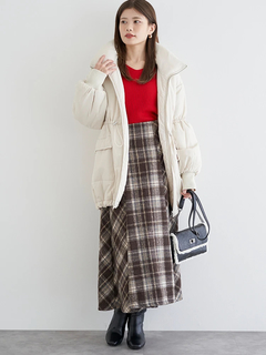 LUDIC PARK(ルディックパーク) |[2WAY]スタンドカラーリバーシブル中綿ドロストブルゾン