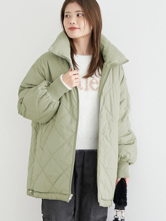 LUDIC PARK(ルディックパーク) |[2WAY]スタンドカラーリバーシブル中綿ドロストブルゾン