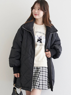 LUDIC PARK(ルディックパーク) |[2WAY]スタンドカラーリバーシブル中綿ドロストブルゾン