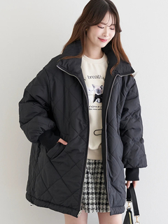 LUDIC PARK(ルディックパーク) |[2WAY]スタンドカラーリバーシブル中綿ドロストブルゾン