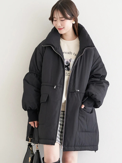 LUDIC PARK(ルディックパーク) |[2WAY]スタンドカラーリバーシブル中綿ドロストブルゾン