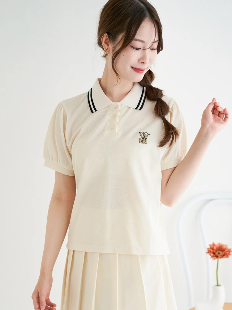 クマ刺繍ポロシャツ / LUDIC PARK（ルディックパーク）のカットソー・T