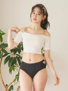 LUDIC PARK(ルディックパーク) |チェーン×オフショル水着 スイムウェア 3点セット