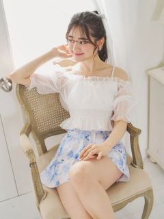 LUDIC PARK(ルディックパーク) |オーガンジー×オフショル水着 スイムウェア 3点セット