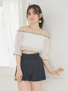 LUDIC PARK(ルディックパーク) |配色メロー×オフショル水着 スイムウェア 3点セット
