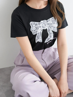 LUDIC PARK(ルディックパーク) |レースリボンTシャツ
