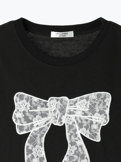 LUDIC PARK(ルディックパーク) |レースリボンTシャツ