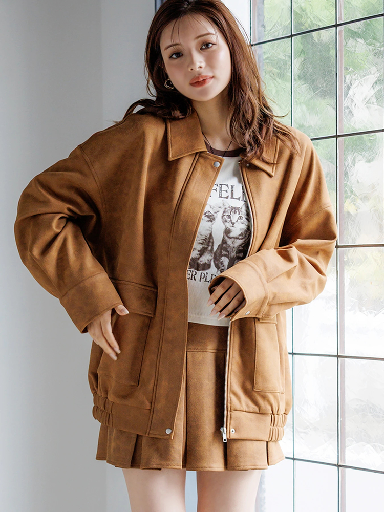 LUDIC PARK(ルディックパーク) |ビンテージスエードステンカラーブルゾン