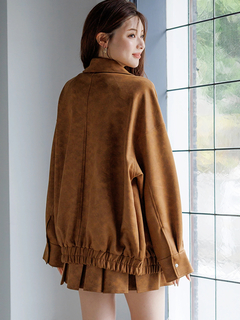 LUDIC PARK(ルディックパーク) |ビンテージスエードステンカラーブルゾン