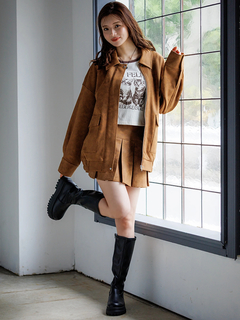 LUDIC PARK(ルディックパーク) |ビンテージスエードステンカラーブルゾン