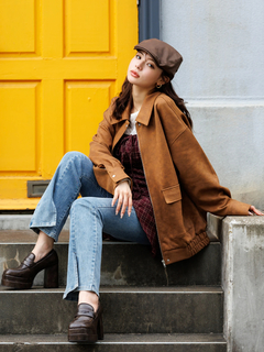 LUDIC PARK(ルディックパーク) |ビンテージスエードステンカラーブルゾン