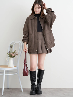 LUDIC PARK(ルディックパーク) |ビンテージスエードステンカラーブルゾン