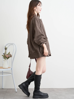 LUDIC PARK(ルディックパーク) |ビンテージスエードステンカラーブルゾン