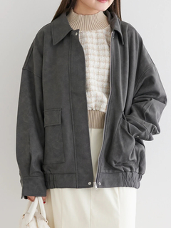 LUDIC PARK(ルディックパーク) |ビンテージスエードステンカラーブルゾン