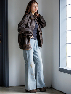 LUDIC PARK(ルディックパーク) |フェイクレザーステンカラージャケット