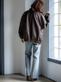 LUDIC PARK(ルディックパーク) |フェイクレザーステンカラージャケット