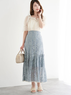 LUDIC PARK(ルディックパーク) |シフォンオフショルブラウス