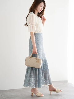 LUDIC PARK(ルディックパーク) |シフォンオフショルブラウス