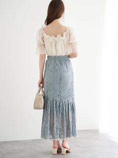 LUDIC PARK(ルディックパーク) |シフォンオフショルブラウス