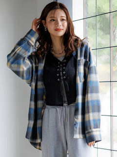 LUDIC PARK(ルディックパーク) |ゆるBIGチェックシャツ