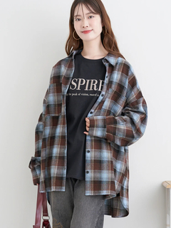 LUDIC PARK(ルディックパーク) |ゆるBIGチェックシャツ