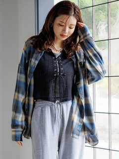 LUDIC PARK(ルディックパーク) |ゆるBIGチェックシャツ