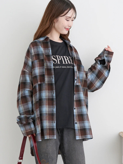 LUDIC PARK(ルディックパーク) |ゆるBIGチェックシャツ