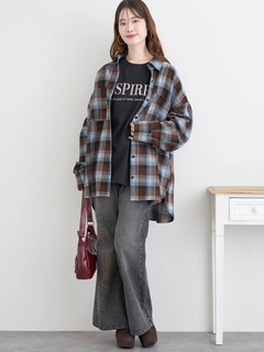 LUDIC PARK(ルディックパーク) |ゆるBIGチェックシャツ