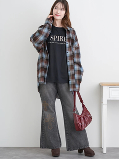 LUDIC PARK(ルディックパーク) |ゆるBIGチェックシャツ