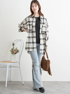 LUDIC PARK(ルディックパーク) |ゆるBIGチェックシャツ