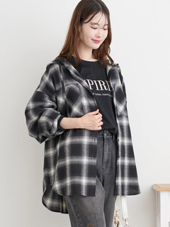 LUDIC PARK(ルディックパーク) |フードビックチェックシャツ