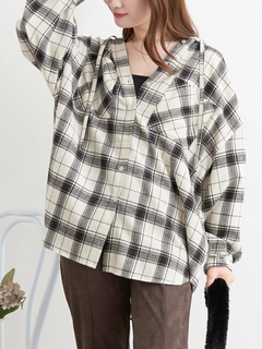 LUDIC PARK(ルディックパーク) |フードビックチェックシャツ