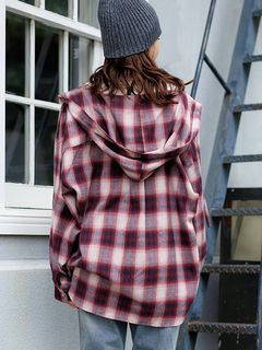 LUDIC PARK(ルディックパーク) |フードビックチェックシャツ