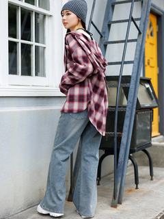 LUDIC PARK(ルディックパーク) |フードビックチェックシャツ