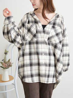 LUDIC PARK(ルディックパーク) |フードビックチェックシャツ