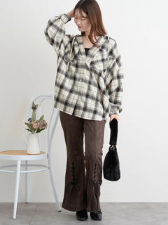 LUDIC PARK(ルディックパーク) |フードビックチェックシャツ