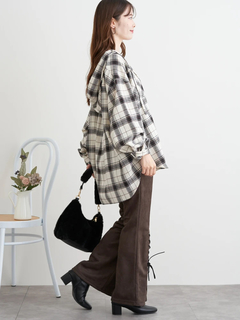 LUDIC PARK(ルディックパーク) |フードビックチェックシャツ