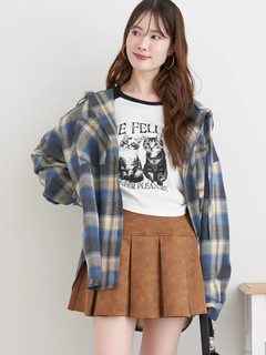 LUDIC PARK(ルディックパーク) |フードビックチェックシャツ