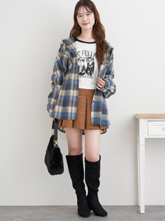 LUDIC PARK(ルディックパーク) |フードビックチェックシャツ