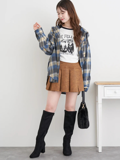 LUDIC PARK(ルディックパーク) |フードビックチェックシャツ