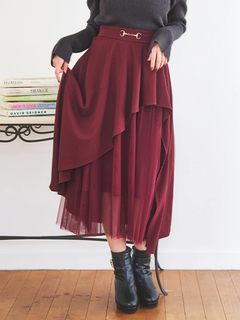 LUDIC PARK(ルディックパーク) |ビット付きアシメラッフルスカート