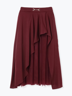 LUDIC PARK(ルディックパーク) |ビット付きアシメラッフルスカート