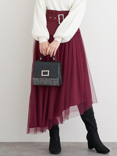 LUDIC PARK(ルディックパーク) |コルセットベルト付きチュールスカート