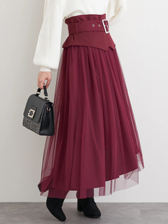 LUDIC PARK(ルディックパーク) |コルセットベルト付きチュールスカート