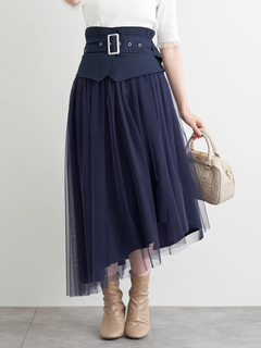 LUDIC PARK(ルディックパーク) |コルセットベルト付きチュールスカート