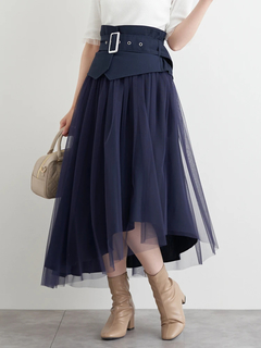 LUDIC PARK(ルディックパーク) |コルセットベルト付きチュールスカート