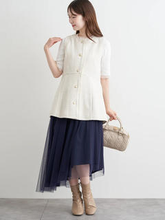 LUDIC PARK(ルディックパーク) |コルセットベルト付きチュールスカート