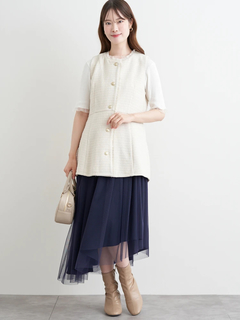 LUDIC PARK(ルディックパーク) |コルセットベルト付きチュールスカート